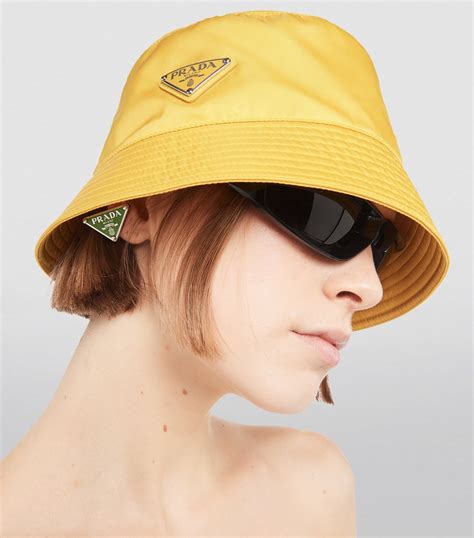 prada ss18 hat nylon|fluffy bucket hat prada.